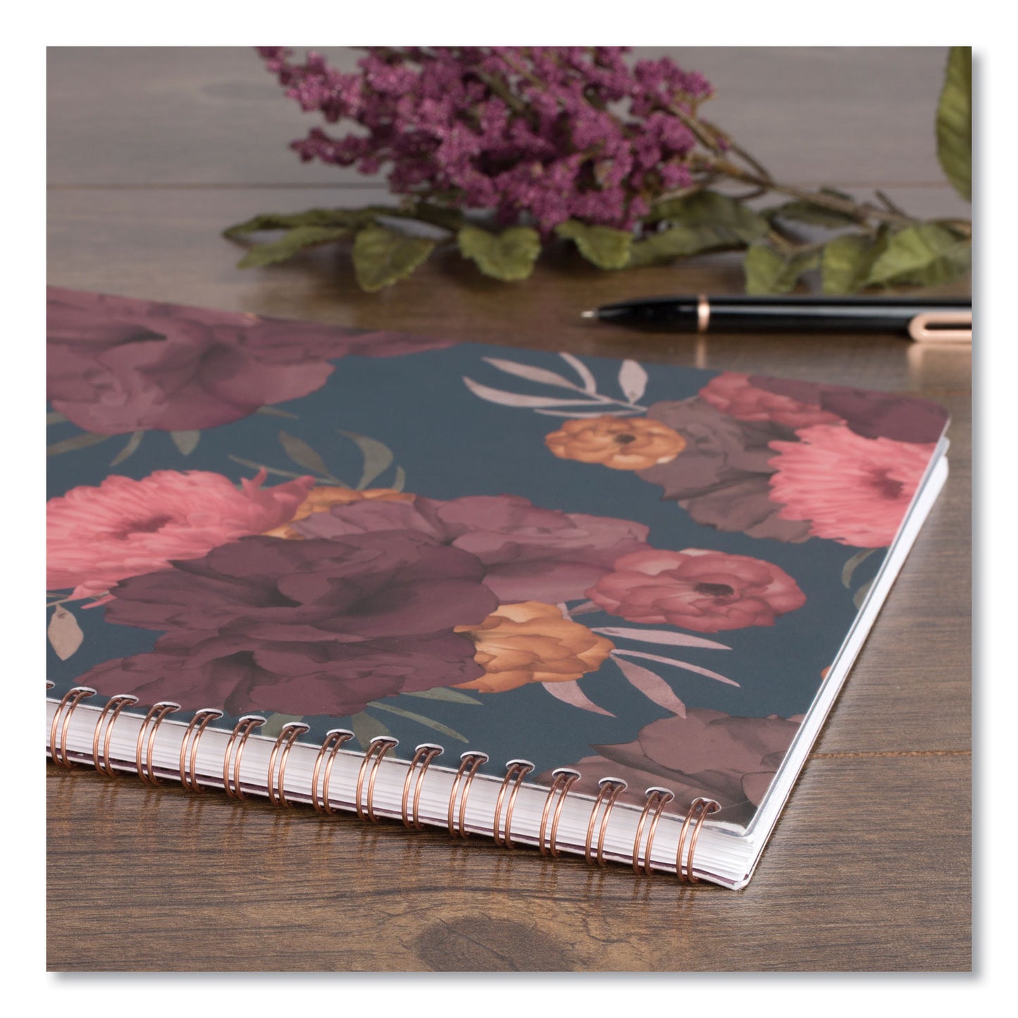 AT-A-GLANCE Dark Romance Weekly/Monthly Planner, Floral Artwork, 11 x 8.5, Multicolor Cover, 13-Month: Jan 2025 to Jan 2026 (5254905)