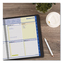 AT-A-GLANCE QuickNotes Weekly Block Format Appointment Book, 10 x 8, Black Cover, 12-Month (Jan to Dec): 2025 (760105)