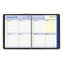 AT-A-GLANCE QuickNotes Weekly Block Format Appointment Book, 10 x 8, Black Cover, 12-Month (Jan to Dec): 2025 (760105)