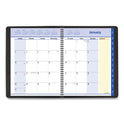 AT-A-GLANCE QuickNotes Monthly Planner, 11 x 8.25, Black Cover, 12-Month (Jan to Dec): 2025 (760605)