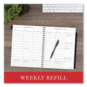 AT-A-GLANCE Executive Weekly/Monthly Planner Refill with 15-Minute Appointments, 11 x 8.25, White Sheets, 12-Month (Jan to Dec): 2025 (7091110)