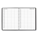 AT-A-GLANCE Four-Person Group Daily Appointment Book, 11 x 8, Black Cover, 12-Month (Jan to Dec): 2025 (7082205)