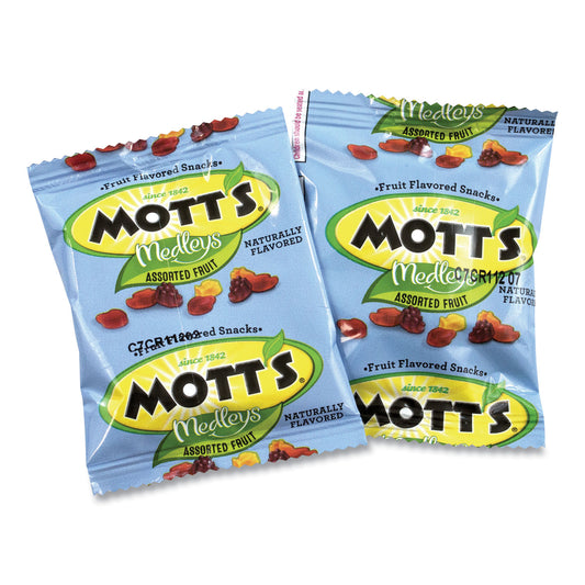 Mott's Medleys Fruit Snacks, 0.8 oz Pouch, 90 Pouches/Box (20900325)