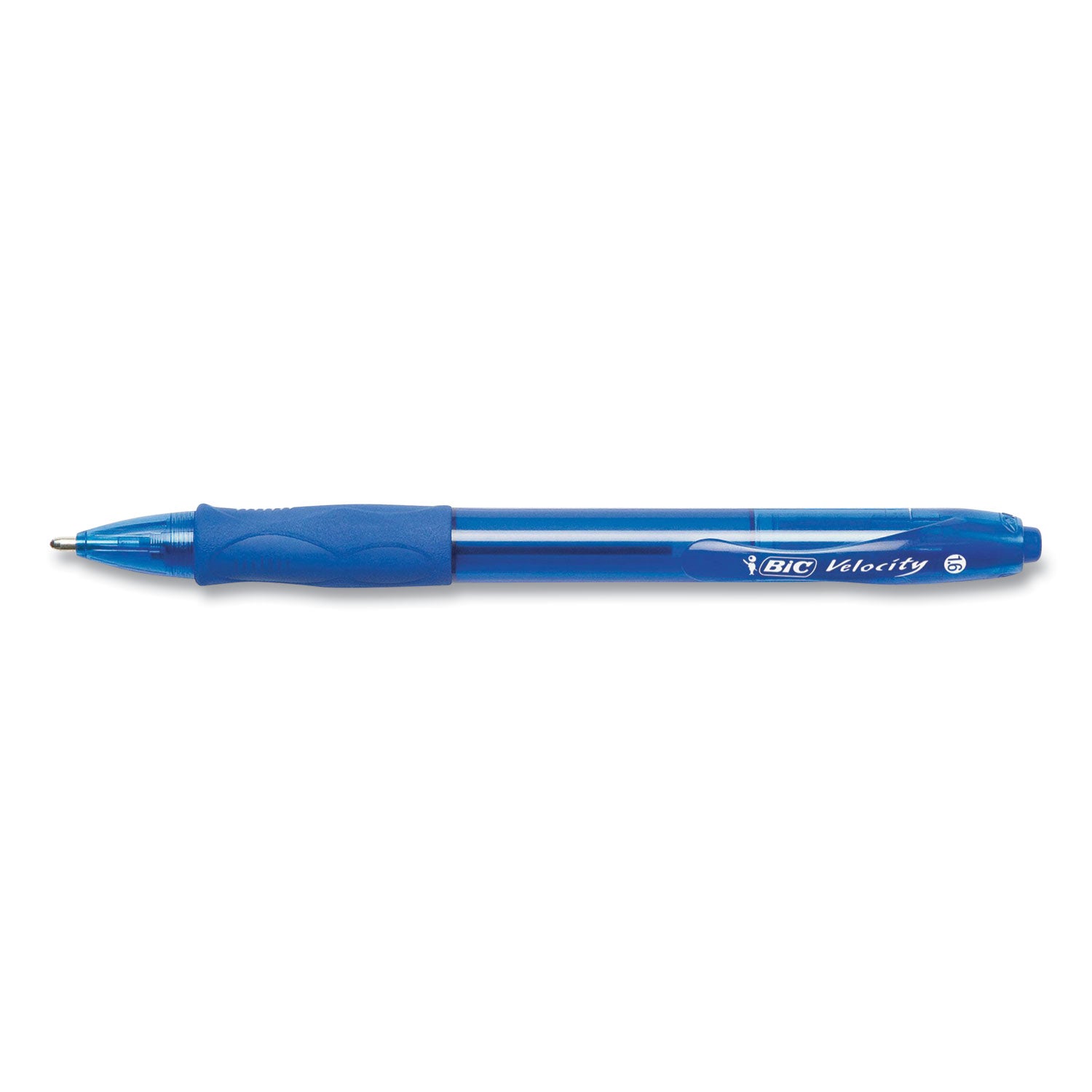 BIC GLIDE Bold Ballpoint Pen, Retractable, Bold 1.6 mm, Blue Ink, Translucent Blue Barrel, 4/Pack (VLGBP41BLU)