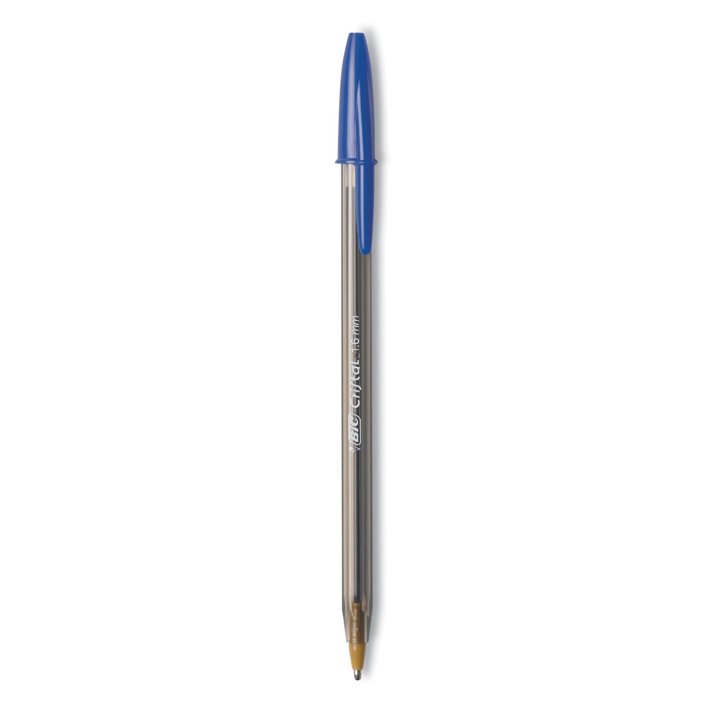 BIC Cristal Xtra Bold Ballpoint Pen, Stick, Bold 1.6 mm, Blue Ink, Clear Barrel, 24/Pack (MSBP241BLU)