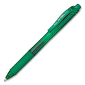 Pentel EnerGel-X Gel Pen, Retractable, Medium 0.7 mm, Green Ink, Translucent Green/Green Barrel, Dozen (BL107DDZ)