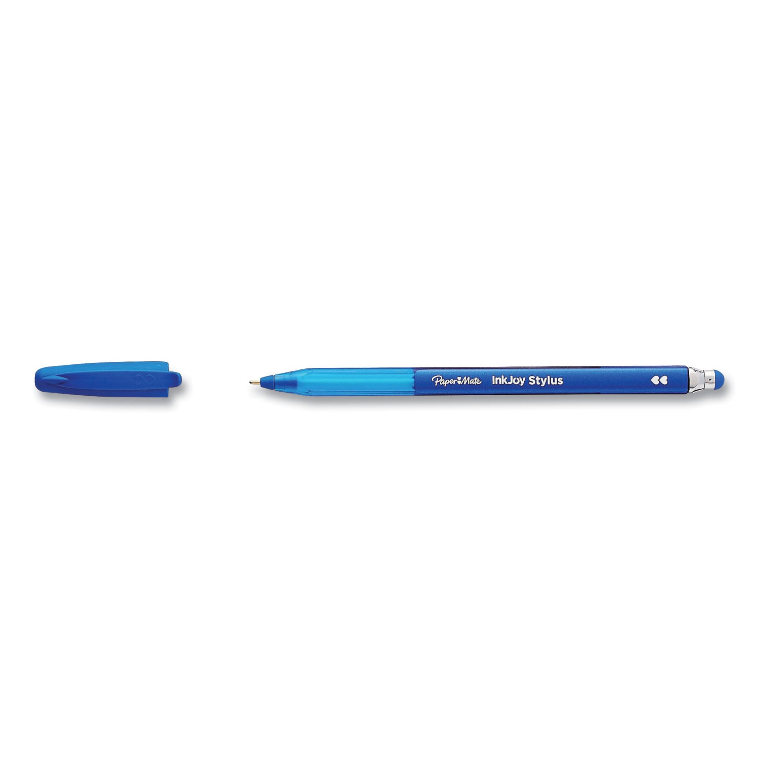 Paper Mate InkJoy 100 Ballpoint Pen/Stylus, Stick, Medium 1 mm, Blue Ink, Blue Barrel, 12/Pack (1924320DZ)