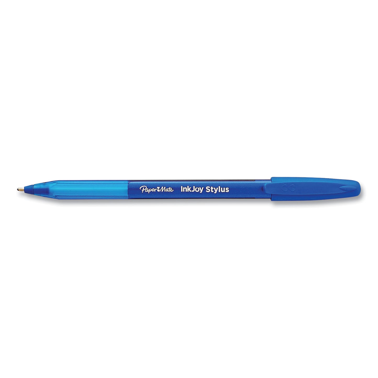 Paper Mate InkJoy 100 Ballpoint Pen/Stylus, Stick, Medium 1 mm, Blue Ink, Blue Barrel, 12/Pack (1924320DZ)