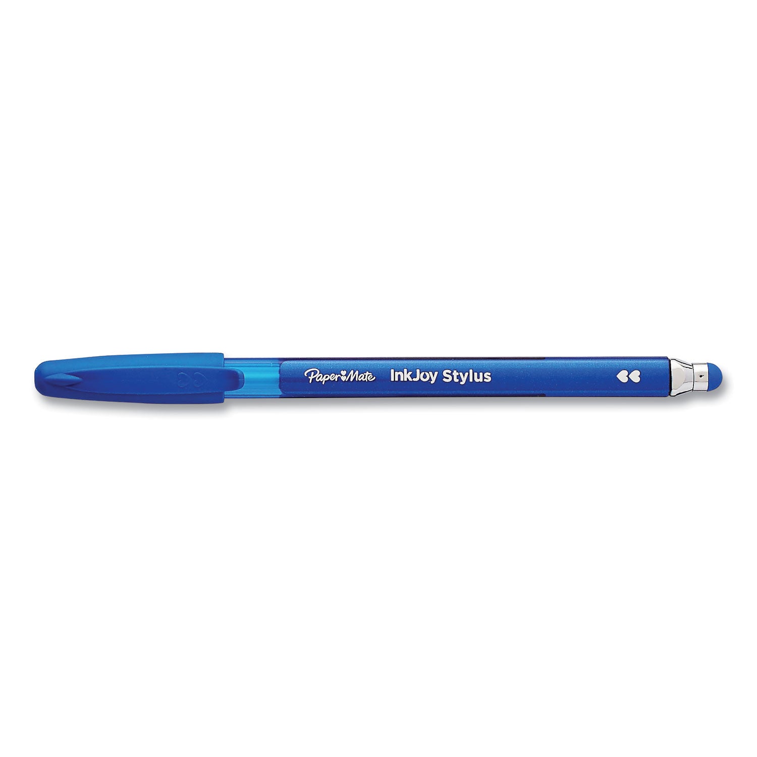 Paper Mate InkJoy 100 Ballpoint Pen/Stylus, Stick, Medium 1 mm, Blue Ink, Blue Barrel, 12/Pack (1924320DZ)