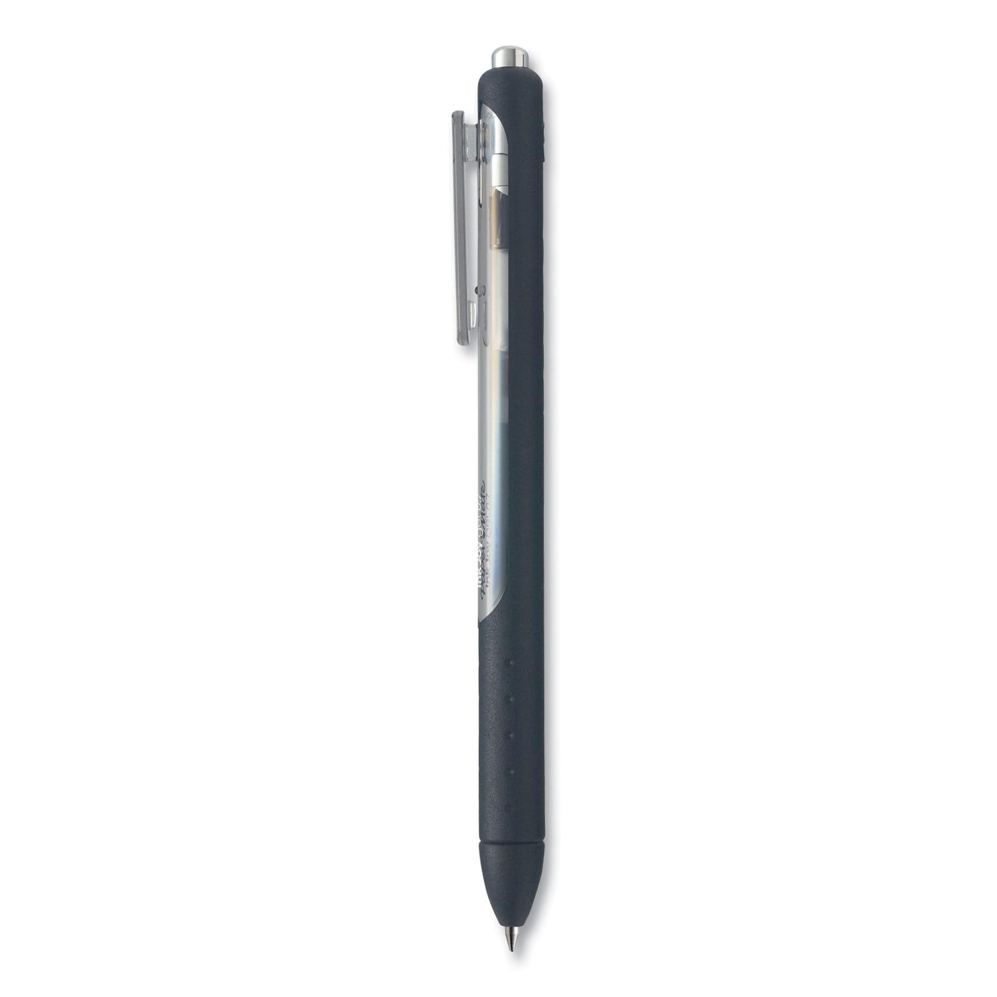 Paper Mate InkJoy Gel Pen, Retractable, Medium 0.7 mm, Black Ink, Black/Smoke Barrel, 8/Pack (1958856)