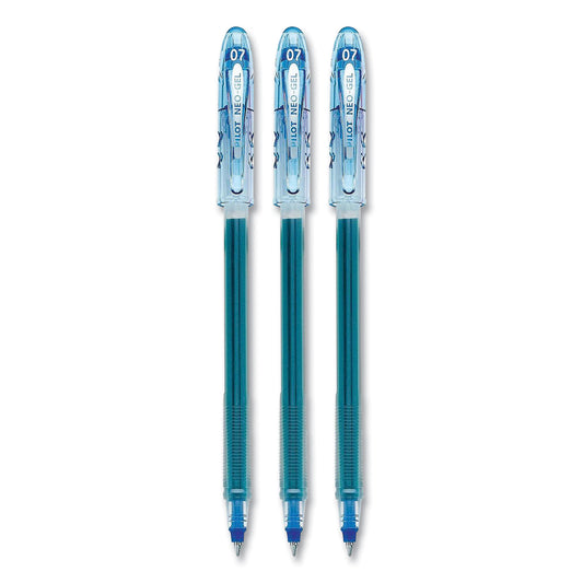 Pilot Neo-Gel Gel Pen, Stick, Fine 0.7 mm, Blue Ink, Translucent Blue Barrel, 48/Pack (84072)