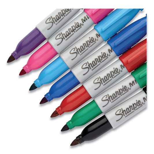 Sharpie Mini Permanent Marker, Fine Bullet Tip, Assorted Colors, 72/Pack (35111)