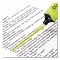 Sharpie Clearview Tank-Style Highlighter, Yellow Ink, Chisel Tip, Yellow/Black/Clear Barrel, 3/Pack (1904613)