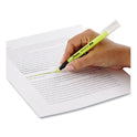 Sharpie Clearview Pen-Style Highlighter, Fluorescent Yellow Ink, Chisel Tip, Yellow/Black/Clear Barrel, 3/Pack (1950745)