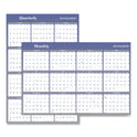 AT-A-GLANCE Vertical/Horizontal Erasable Quarterly/Monthly Wall Planner, 24 x 36, White/Blue Sheets, 12-Month (Jan to Dec): 2025 (A1102)