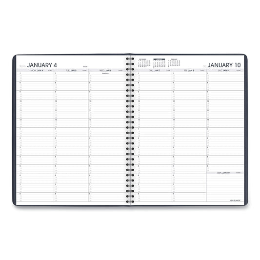 AT-A-GLANCE Weekly Appointment Book, 11 x 8.25, Navy Cover, 13-Month: Jan 2025 to Jan 2026 (7095020)