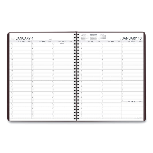 AT-A-GLANCE Weekly Appointment Book, 11 x 8.25, Winestone Cover, 13-Month: Jan 2025 to Jan 2026 (7095050)