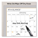 AT-A-GLANCE WallMates Self-Adhesive Dry Erase Yearly Planning Surfaces, 24 x 18, White/Gray/Orange Sheets, 12-Month (Jan to Dec): 2025 (AW506028)