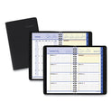 AT-A-GLANCE QuickNotes Weekly Block Format Appointment Book, 8.5 x 5.5, Black Cover, 12-Month (Jan to Dec): 2025 (760205)