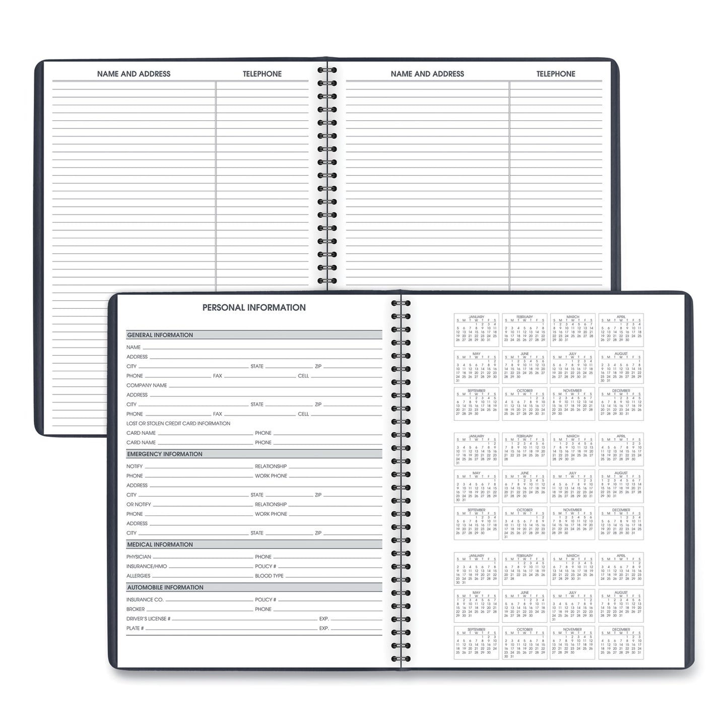 AT-A-GLANCE Weekly Appointment Book, 11 x 8.25, Navy Cover, 13-Month: Jan 2025 to Jan 2026 (7095020)