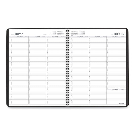 AT-A-GLANCE Weekly Appointment Book, 11 x 8.25, Black Cover, 14-Month (July to Aug): 2024 to 2025 (7095705)