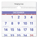 AT-A-GLANCE Deluxe Three-Month Reference Wall Calendar, Vertical Orientation, 12 x 27, White Sheets, 14-Month: Dec 2024 to Jan 2026 (PM1128)