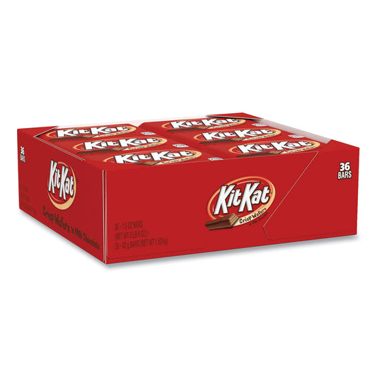 Kit Kat Wafer Bar with Milk Chocolate, 1.5 oz Bar, 36 Bars/Box (24600040)