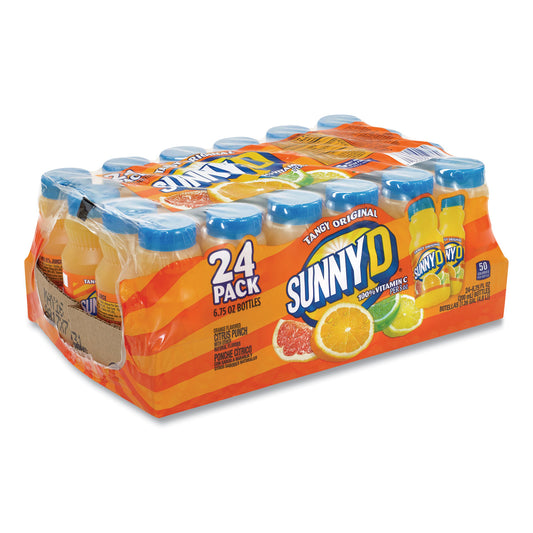 SUNNY D Tangy Original Orange Flavored Citrus Punch, 6.75 oz Bottle, 24/Carton (90000121)