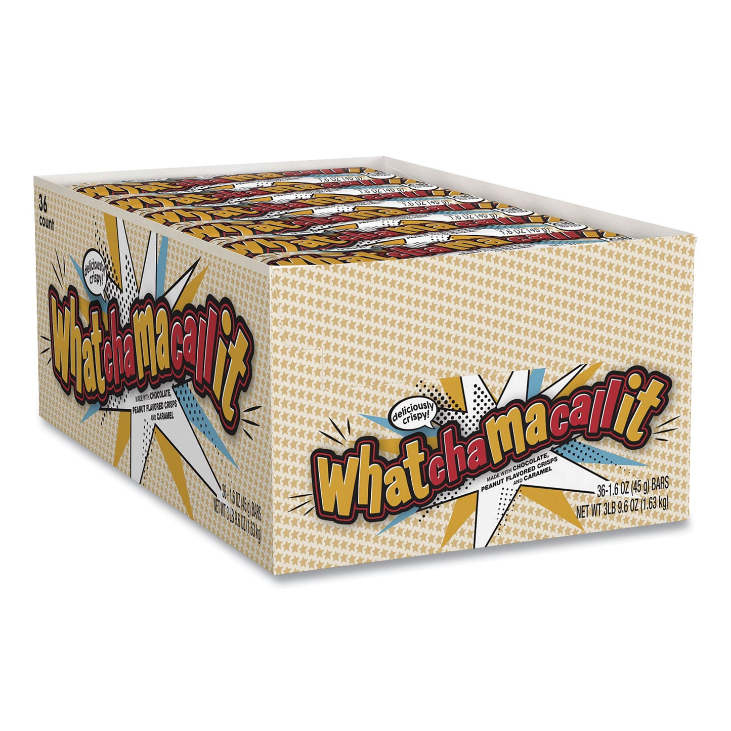 WHATCHAMACALLIT Candy Bar, 1.6 oz Bar, 36 Bars/Box (24600188)