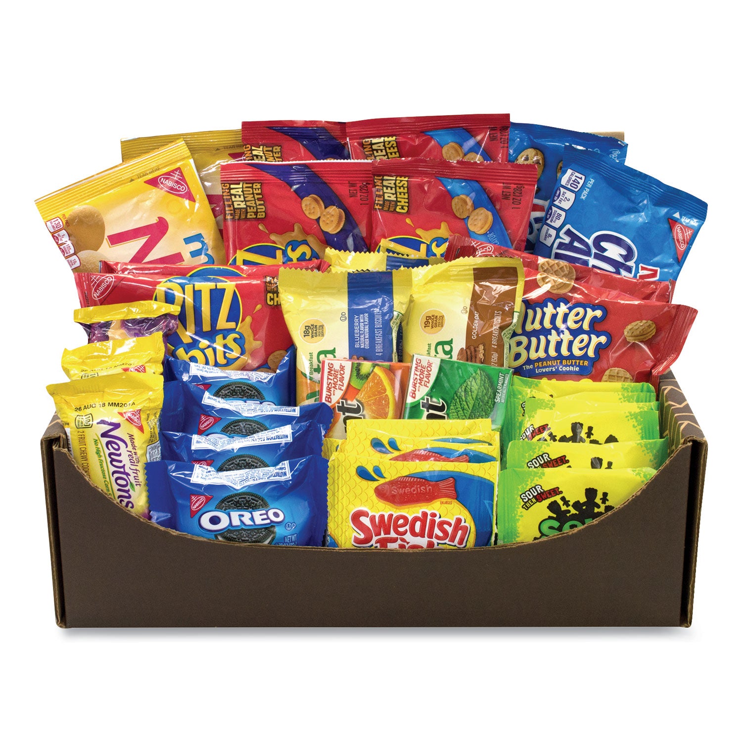 Snack Box Pros Snack Treats Variety Care Package, 40 Assorted Snacks/Box (70000037)