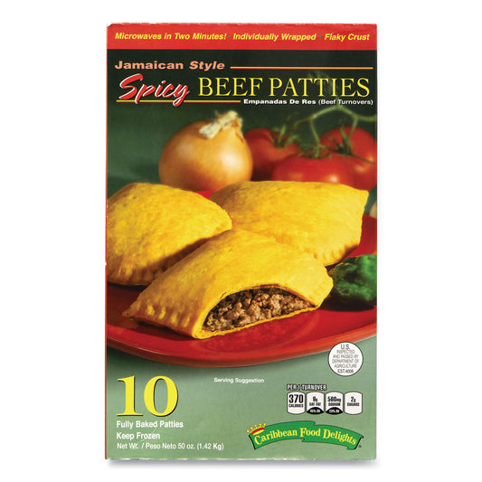 Caribbean Food Delights Jamacian Style Spicy Beef Empanadas, 5 oz, 10/Carton (90300079)