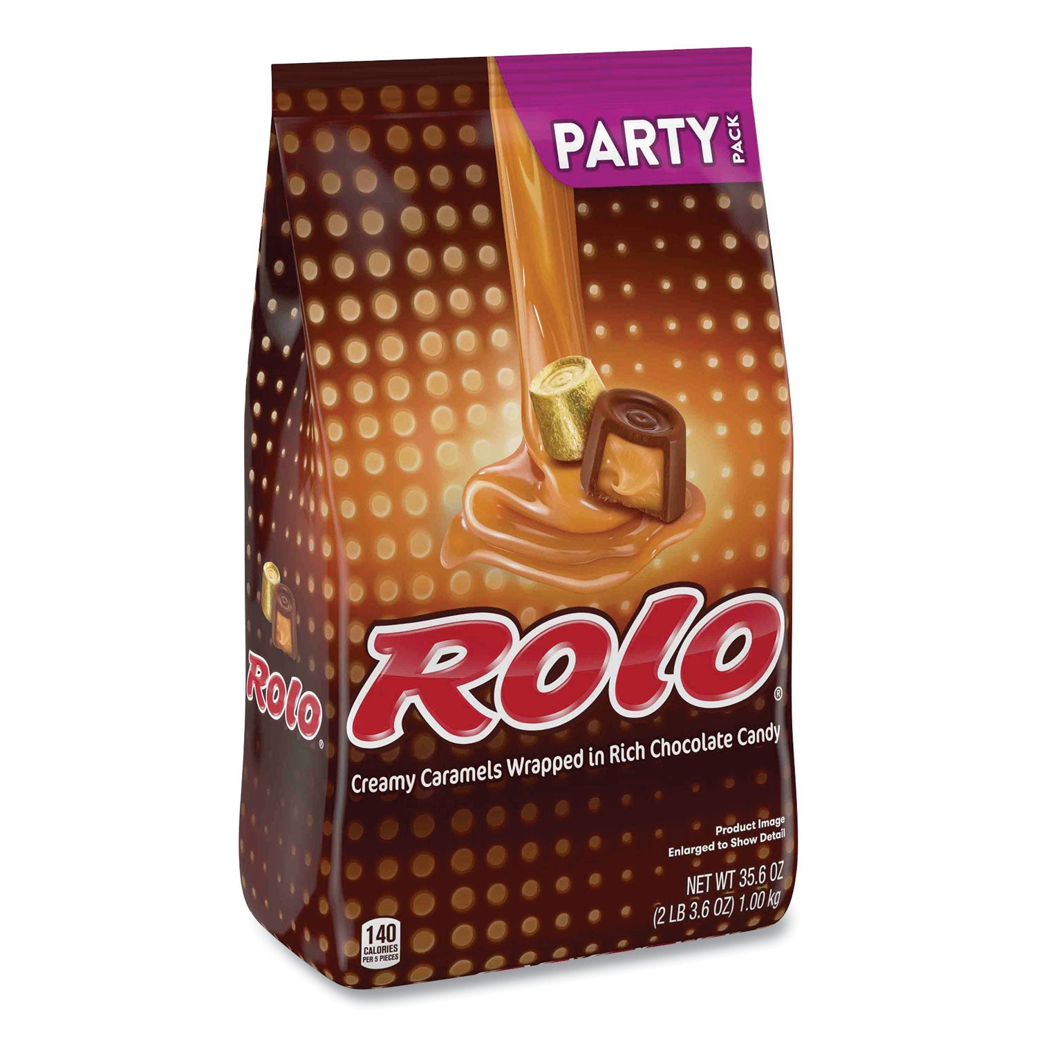 ROLO Party Pack Creamy Caramels Wrapped in Rich Chocolate Candy, 35.6 oz Bag (24600406)