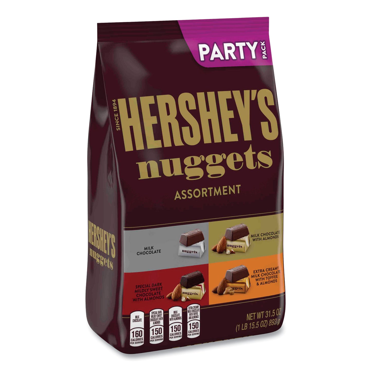 Hershey's Nuggets Party Pack, Assorted, 31.5 oz Bag (24600411)