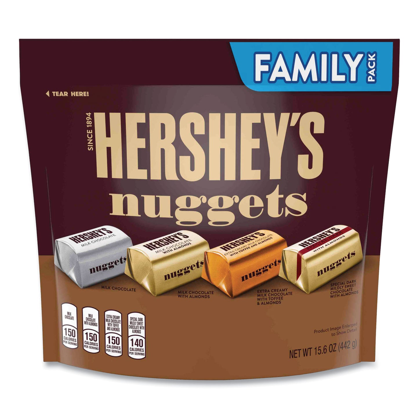 Hershey's Nuggets Family Pack, Assorted, 15.6 oz Bag (24600443)