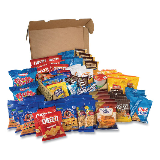 Snack Box Pros Big Party Snack Box, 75 Assorted Snacks/Box (700S0026)