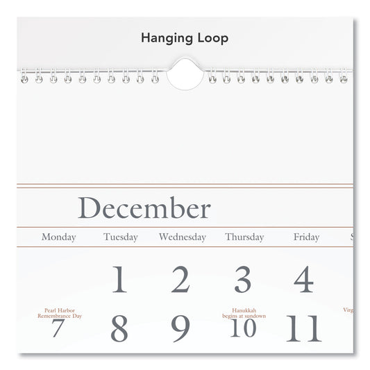 AT-A-GLANCE Three-Month Reference Wall Calendar, 12 x 27, White Sheets, 15-Month: Dec 2024 to Feb 2026 (SW11528)