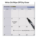 AT-A-GLANCE QuickNotes Mini Erasable Wall Planner, 16 x 12, White/Blue/Yellow Sheets, 12-Month (Jan to Dec): 2025 (PM550B28)