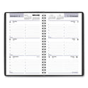 AT-A-GLANCE DayMinder Block Format Weekly Appointment Book, 8.5 x 5.5, Black Cover, 12-Month (Jan to Dec): 2025 (G20000)