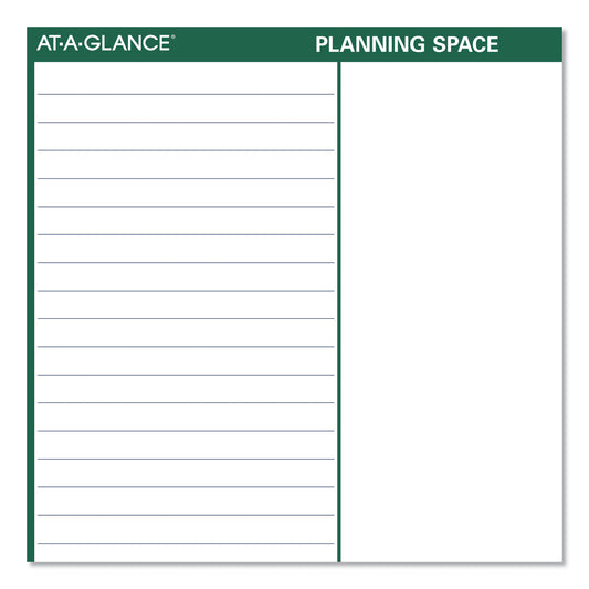 AT-A-GLANCE Vertical Erasable Wall Planner, 32 x 48, White/Green Sheets, 12-Month (Jan to Dec): 2025 (PM31028)