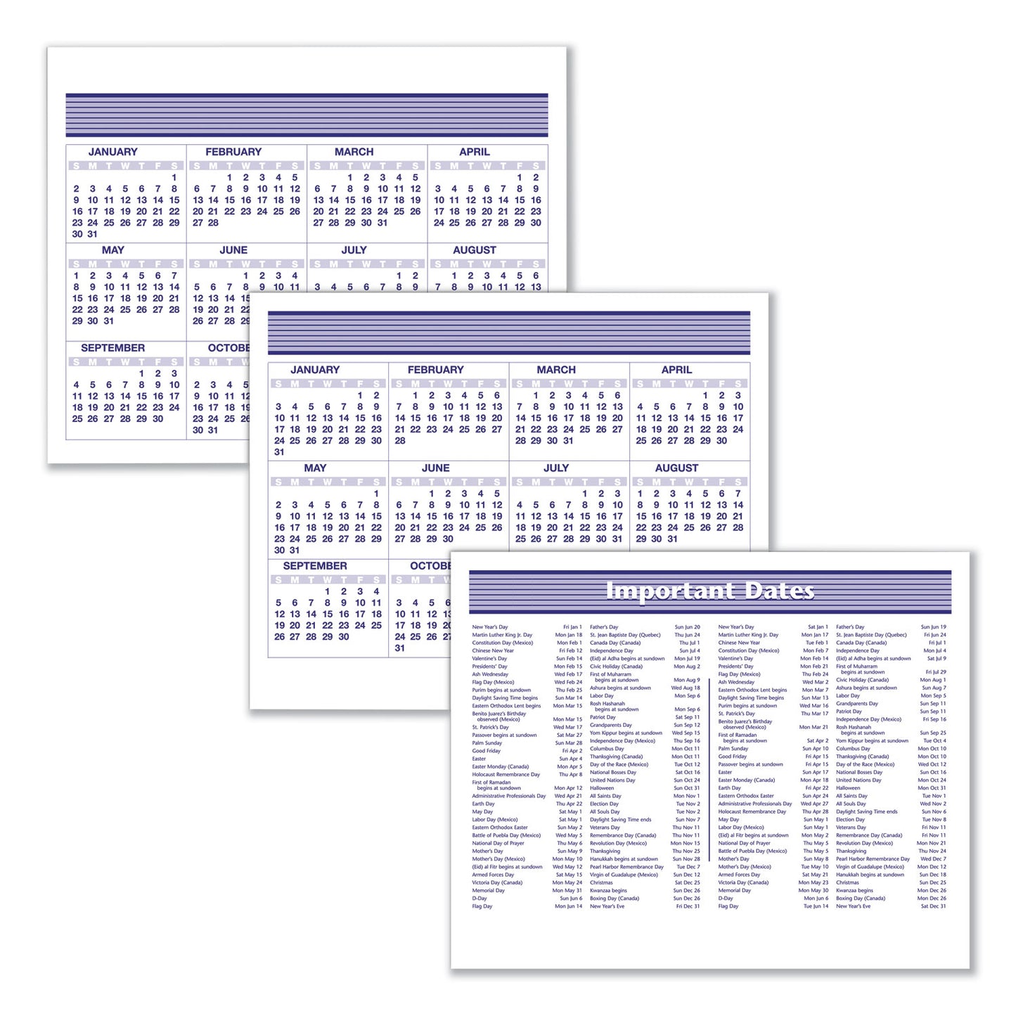 AT-A-GLANCE Flip-A-Week Desk Calendar Refill, 7 x 6, White Sheets, 12-Month (Jan to Dec): 2025 (SW705X50)