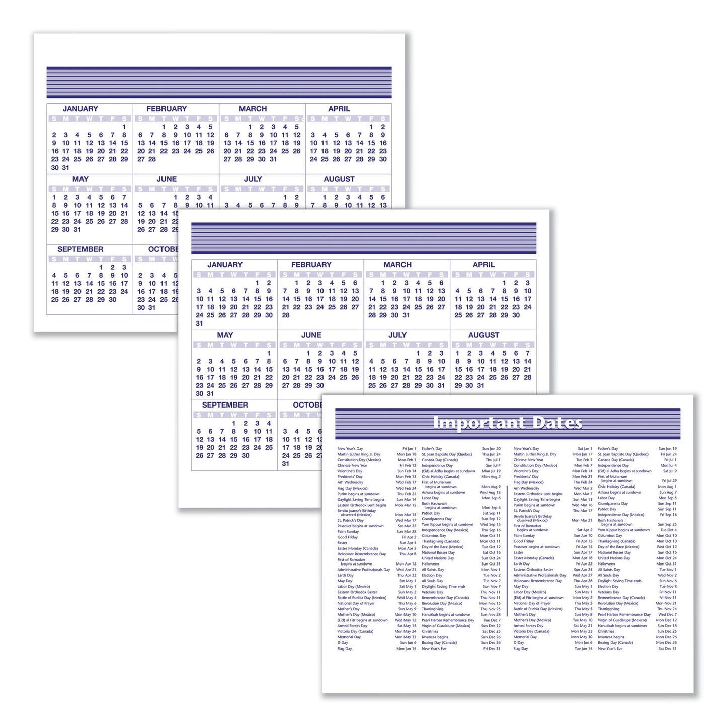 AT-A-GLANCE Flip-A-Week Desk Calendar and Base, 7 x 5.5, White Sheets, 12-Month (Jan to Dec): 2025 (SW700X00)