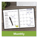 AT-A-GLANCE DayMinder Hard-Cover Monthly Planner with Memo Section, Unruled Blocks, 8.5 x 7, Black Cover, 12-Month (Jan to Dec): 2025 (G400H00)