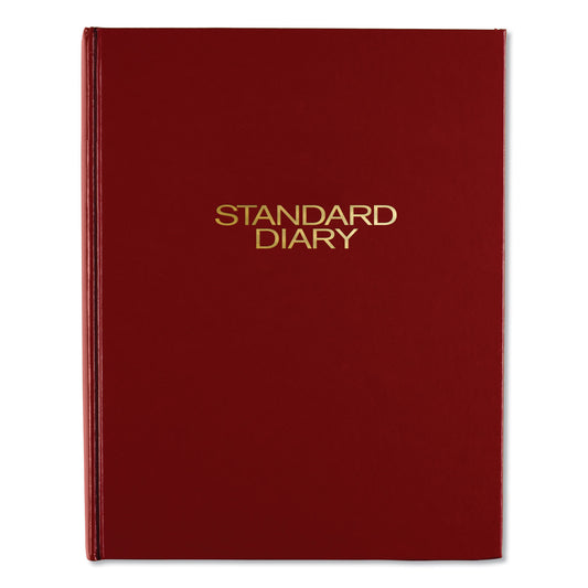 AT-A-GLANCE Standard Diary Daily Diary, 2025 Edition, Medium/College Rule, Red Cover, (200) 9.5 x 7.5 Sheets (SD37413)