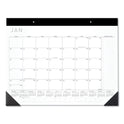 AT-A-GLANCE Contemporary Monthly Desk Pad, 22 x 17, White Sheets, Black Binding/Corners,12-Month (Jan to Dec): 2025 (SK24X00)