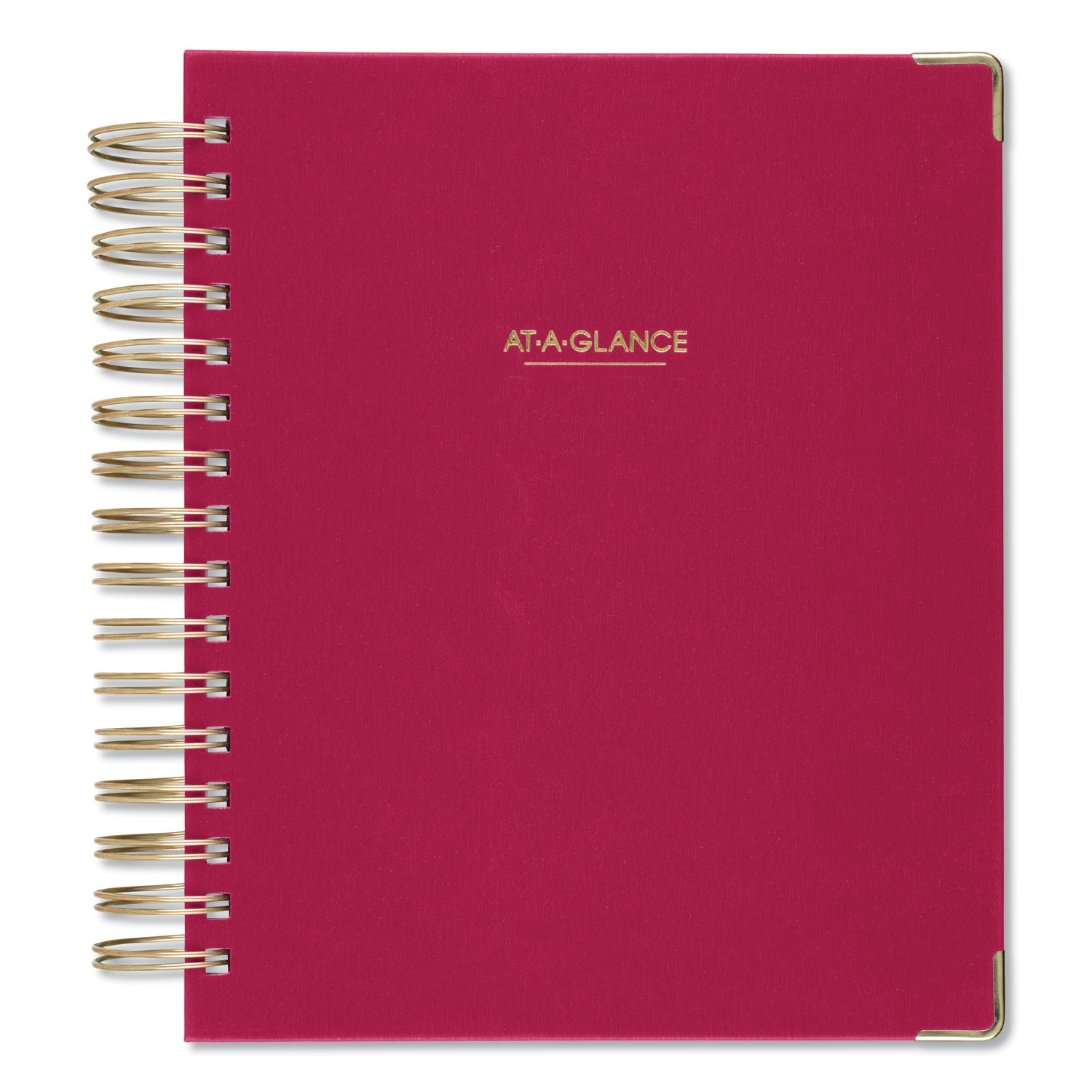 AT-A-GLANCE Harmony Daily Hardcover Planner, 8.75 x 7, Berry Cover, 12-Month (Jan to Dec): 2025 (609980659)