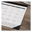 AT-A-GLANCE Monthly Refillable Desk Pad, 22 x 17, White Sheets, Black Binding, Black Corners, 12-Month (Jan to Dec): 2025 (SK2200)