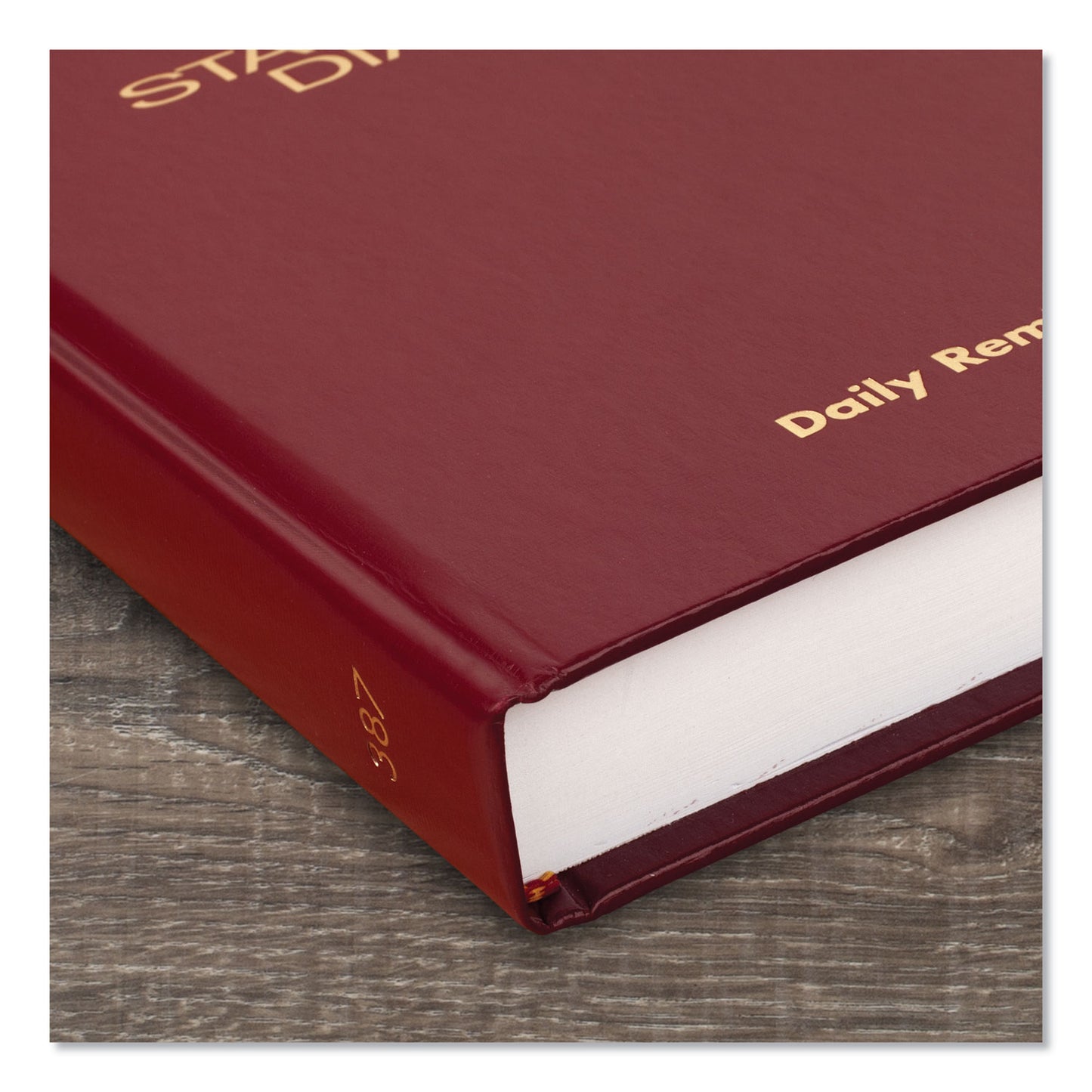 AT-A-GLANCE Standard Diary Daily Reminder Book, 2025 Edition, Medium/College Rule, Red Cover, (201) 7.5 x 5.13 Sheets (SD38713)
