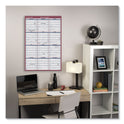 AT-A-GLANCE Vertical/Horizontal Wall Calendar, 24 x 36, White/Blue/Red Sheets, 12-Month (Jan to Dec): 2025 (PM21228)