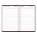 AT-A-GLANCE Standard Diary Daily Diary, 2025 Edition, Wide/Legal Rule, Red Cover, (200) 12 x 7.75 Sheets (SD37613)