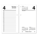 AT-A-GLANCE Desk Calendar Refill with Tabs, 3.5 x 6, White Sheets, 12-Month (Jan to Dec): 2025 (E717T50)